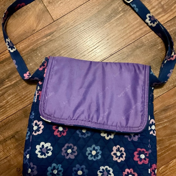 Vera Bradley violet crossbody purse and matching wallet. EUC - Picture 15 of 15